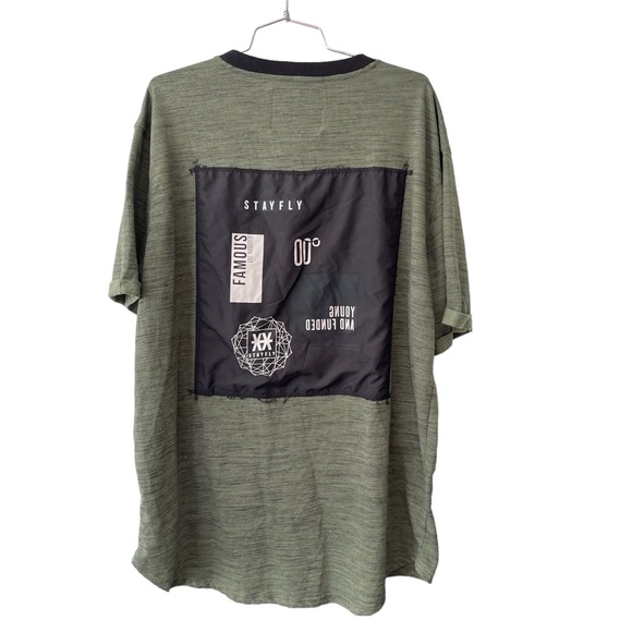 Five.By.Five Men’s Stay fly 2XL T Shirt Green - Picture 2 of 5